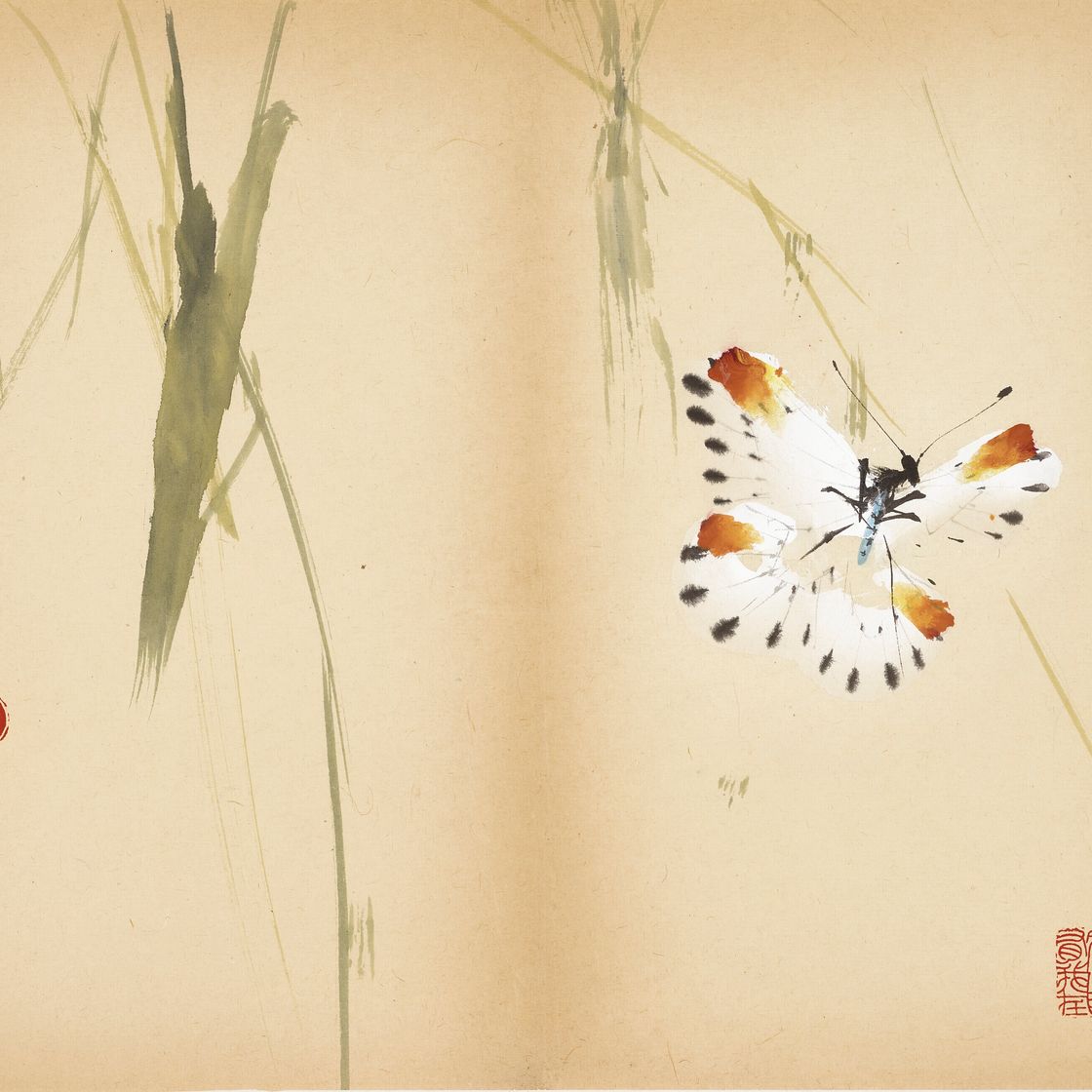 Zhao Shao'ang — Птицы, улитки и бабочки, изображение 2
