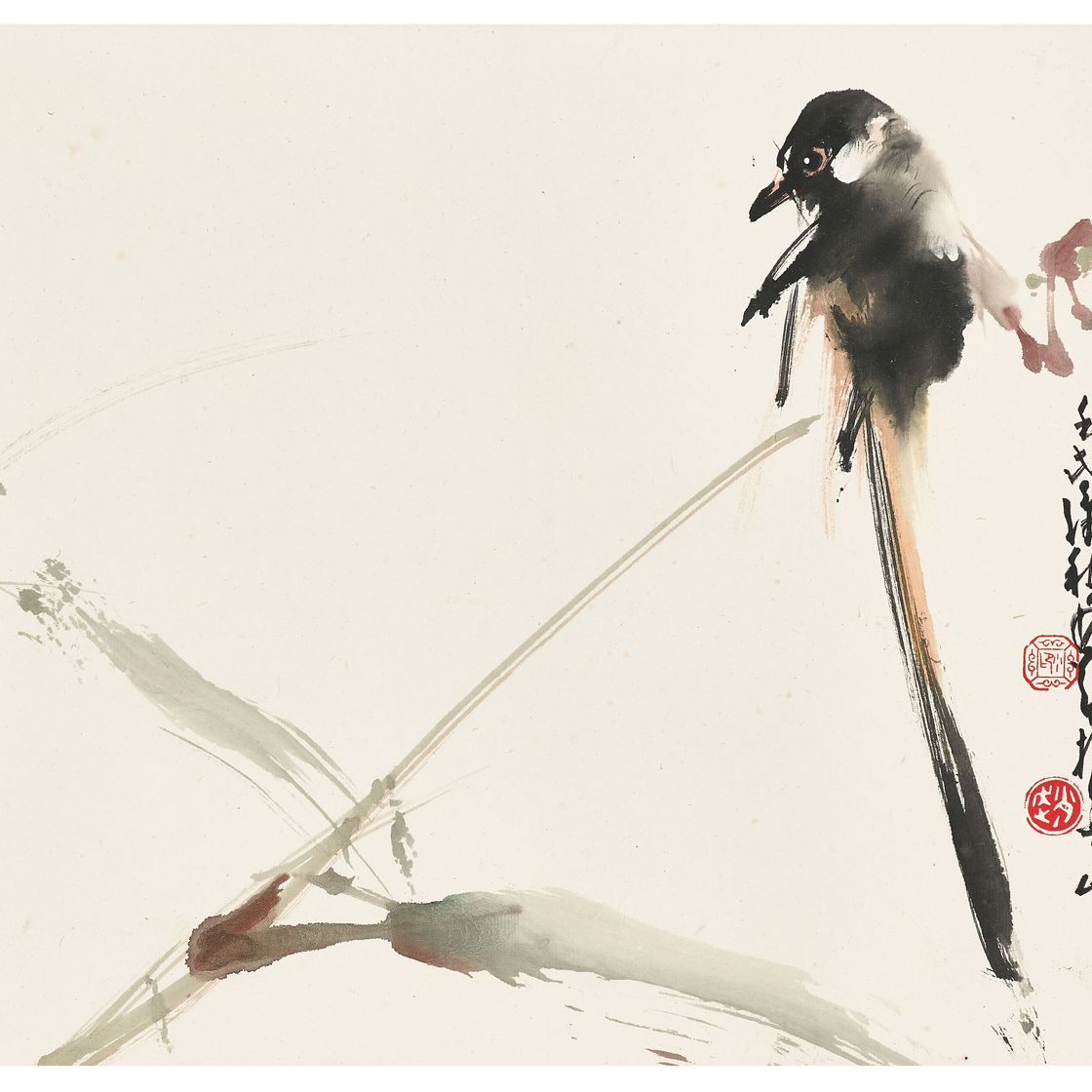Zhao Shao'ang — Птица на ветке