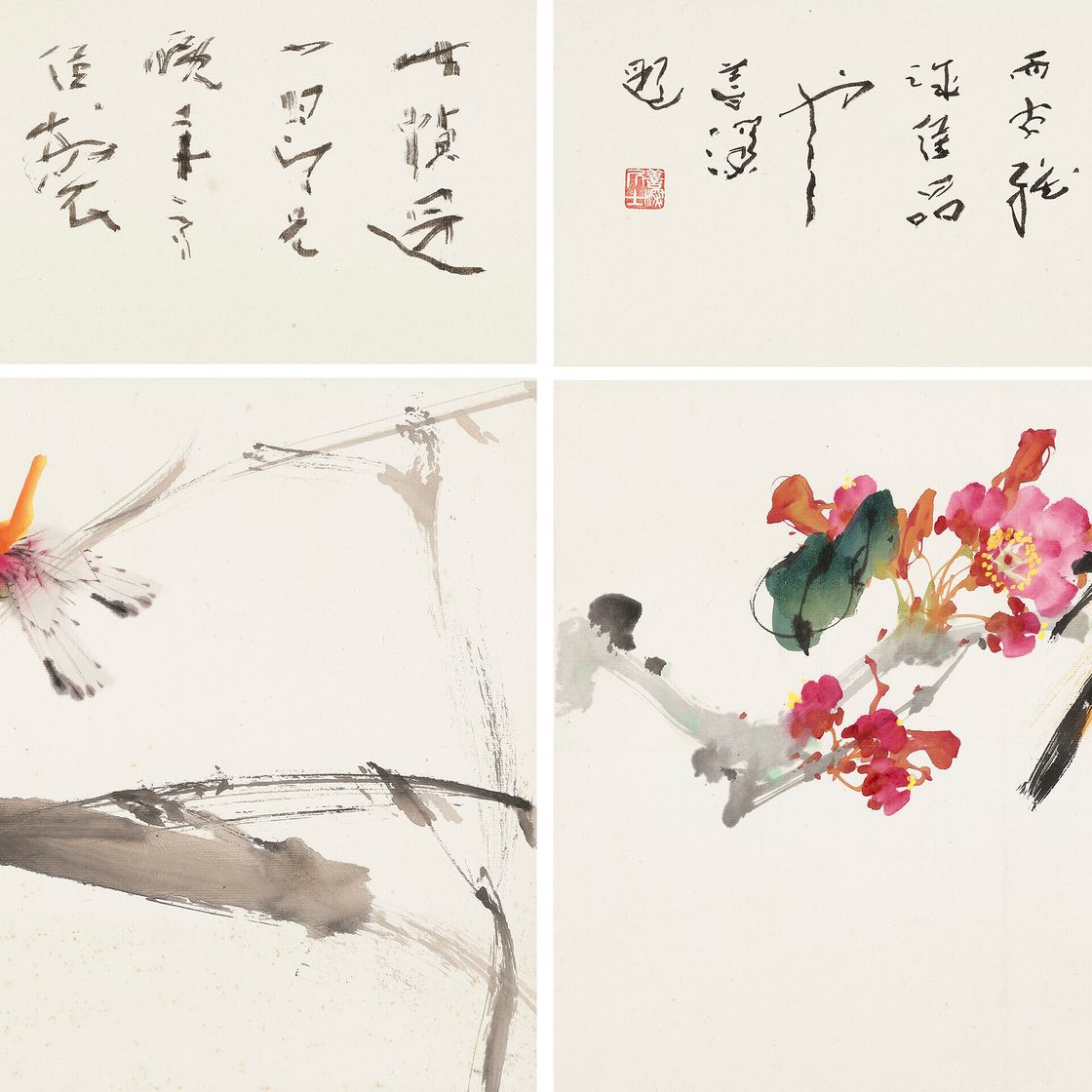 Zhao Shao'ang — Стрекоза / Цветок и птицы