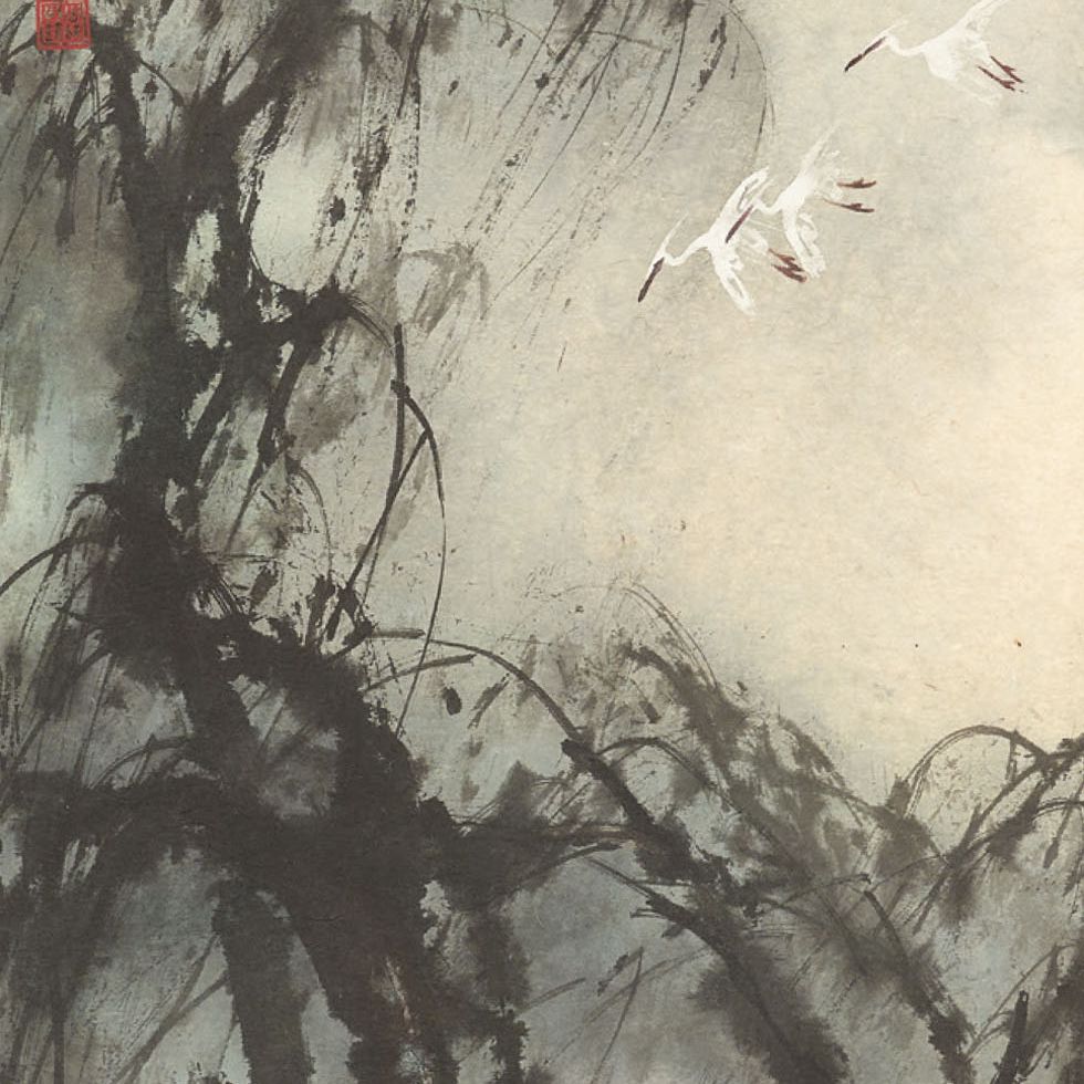 Zhao Shao'ang — Ива и белые цапли