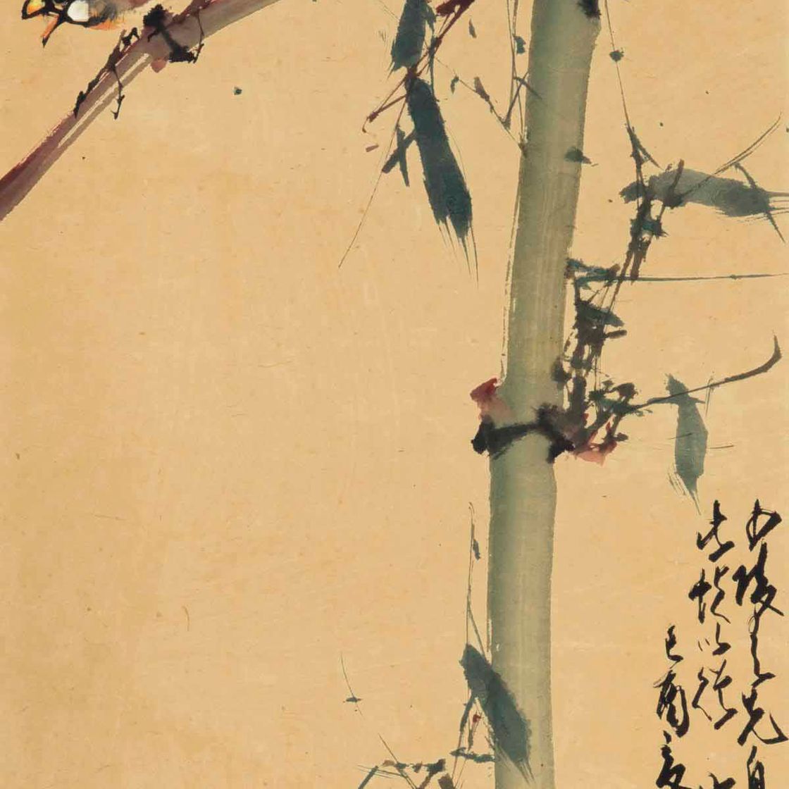 Zhao Shao'ang — Птица на бамбуке