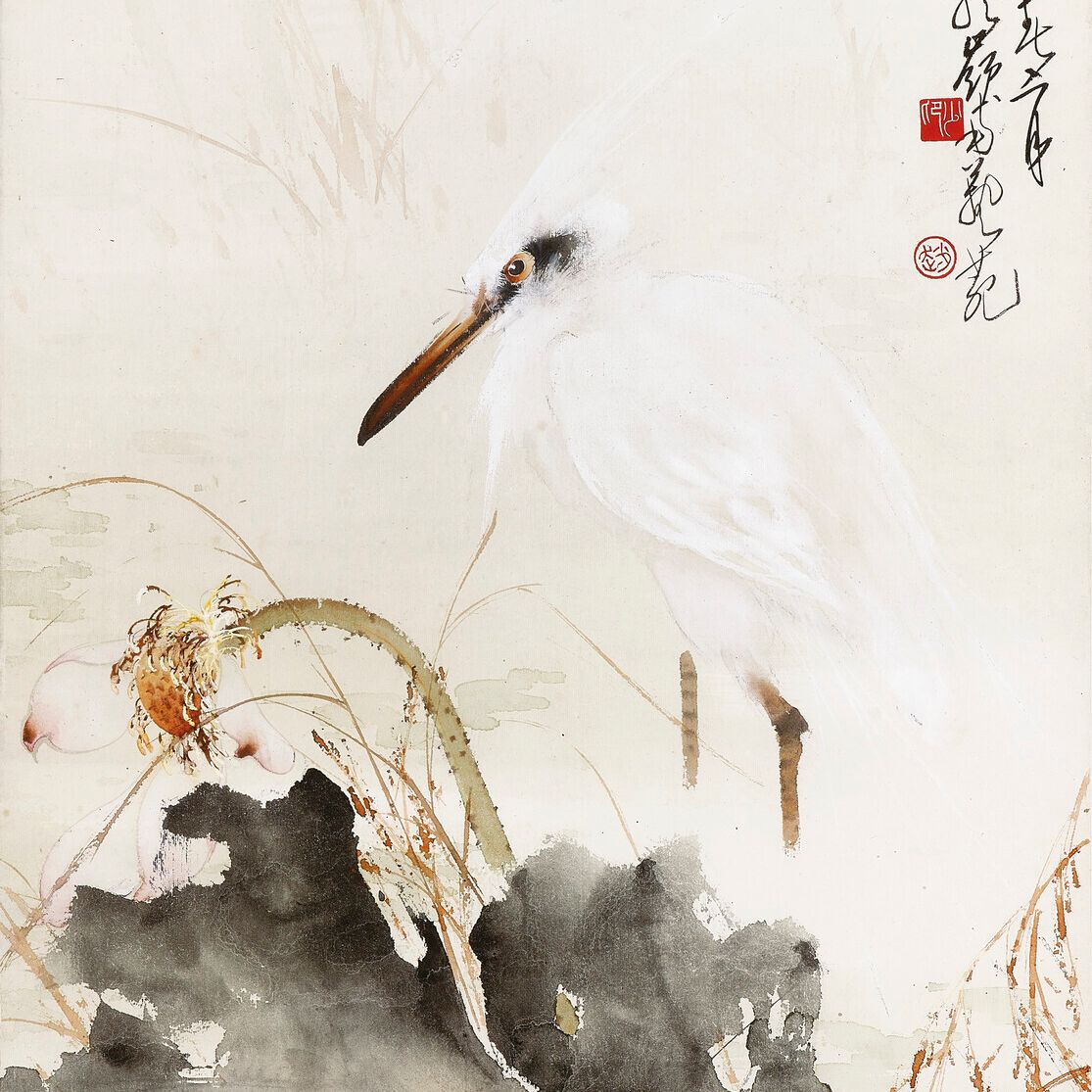 Zhao Shao'ang — Лотос и белая цапля