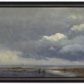 Albert Bierstadt — Облачный этюд с двумя фигурами, изображение 2