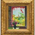 Albert Marquet — Букет на столе у окна в Мерикуре, изображение 2