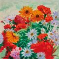 Albert Marquet — Букет маргариток, суси и гераней, изображение 1