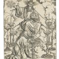 Albrecht Dürer — Видение о семи подсвечниках, из книги "Апокалипсис", изображение 1