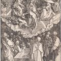 Albrecht Dürer — Успение и коронация Пресвятой Богородицы, из книги "Житие Пресвятой Богородицы", изображение 1