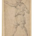 Alessandro Allori — Стоящий мужчина, поворачивающийся налево с распростертыми руками, изображение 1