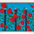 Alex Katz — Красные розы с синим, изображение 2