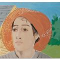 Alex Katz — Оранжевая шляпа I, изображение 1