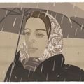 Alex Katz — Серый зонт, изображение 1