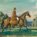 Alfred James Munnings — Майор Мид на своем любимом охотнике, изображение 1