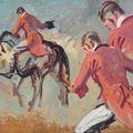 Alfred James Munnings — Кто эта дама?; и два исследования, изображение 3