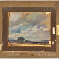 Alfred James Munnings — Серый охотник на обширном ландшафте (справа); Этюд для обширного ландшафта (сзади), изображение 3