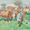Alfred James Munnings — Конная ярмарка, изображение 1