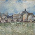 Alfred Sisley — Ле-Пон-де-Морэ-сюр-Луан, временный центр, изображение 1