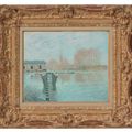 Alfred Sisley — Машина из Марли и заградительный огонь, Буживаль, изображение 2