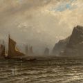 Alfred Thompson Bricher — Рыбацкие лодки в море, изображение 1
