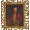 Allan Ramsay — Портрет леди Луизы Леннокс (1739-1830), маленький, в три четверти длины, в красном платье и черной кружевной шали, с собакой; и портрет лорда Джорджа Леннокса (1737-1805), маленький, в три четверти длины, в красном жакете., изображение 2