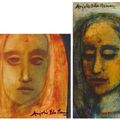 Anjolie Ela Menon — Без названия (Женщина в шали); Без названия (Леди), изображение 1