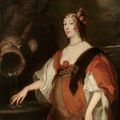 Anthony van Dyck — Портрет леди Люси Перси, графини Карлайл (1599-1660), в три четверти роста, в красном платье, с венком из цветов в волосах, изображение 2