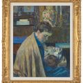 Armand Guillaumin — Мадам Гийомен и дочь Маргарита, изображение 2