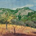 Augustus John — Оливковая роща, Прованс, изображение 1