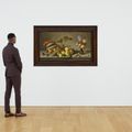 Balthasar Van Der Ast — Попугай в перевернутой корзине с фруктами, оловянной тарелкой, вазой с цветами, насекомыми, ящерицей и ракушками на каменном выступе, изображение 4