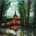 Bernard Buffet — Ла-Ривьер в окрестностях Майенна, изображение 1