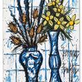 Bernard Buffet — Две вазы с цветами, изображение 1