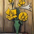 Bernard Buffet — Желтые розы и лиз, изображение 1