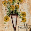 Bernard Buffet — Цветы, танцующие под Мазаграном, изображение 1