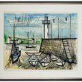 Bernard Buffet — Машина и синий барк, изображение 4