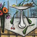 Bernard Buffet — Анемоны и компотье, изображение 1