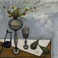 Bernard Buffet — Цветы, танцующие под лампой петро, изображение 1