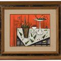 Bernard Buffet — Румяна Nature morte fond rouge, изображение 2