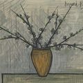 Bernard Buffet — Букет из черноплодной рябины, изображение 1