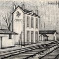 Bernard Buffet — Железнодорожный вокзал Нейль, изображение 1