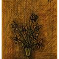 Bernard Buffet — Розы оранжевые, изображение 1