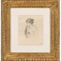 Berthe Morisot — Этюд для молодой девушки с декольте или флером на голове, изображение 2