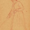 Berthe Morisot — (i) Биби а Вассе (Жюли Мане Руар) (ii) Фанатка, изображение 3