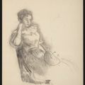 Berthe Morisot — Этюд для "Розы в халате", изображение 1