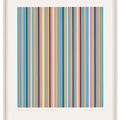 Bridget Riley — Бирюзовый, красный, синий, желтый с черным и белым, изображение 2
