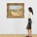 Camille Pissarro — Барьер на берегу реки, на паштете в Понтуазе, изображение 4