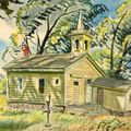 Charles Ephraim Burchfield — Загородный школьный дом, изображение 1