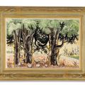 Charles Ephraim Burchfield — Угрюмые деревья в сумерках, изображение 2