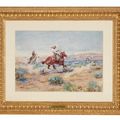 Charles Marion Russell — Обвязывание волка веревкой, изображение 2