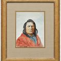 Charles Marion Russell — Индийский портрет, изображение 2