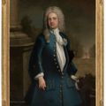Charles White — Портрет Монтегю Бланделла, 1-го виконта Бланделла (1689-1756), в три четверти роста, в синем сюртуке и жилете, белой рубашке и треуголке, зажатой под мышкой., изображение 1