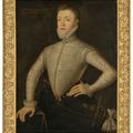 Charles White — Портрет Чарльза Стюарта, 5-го графа Леннокса (ок. 1556-1576), в три четверти роста, в белом камзоле с разрезом и черных бриджах, изображение 1
